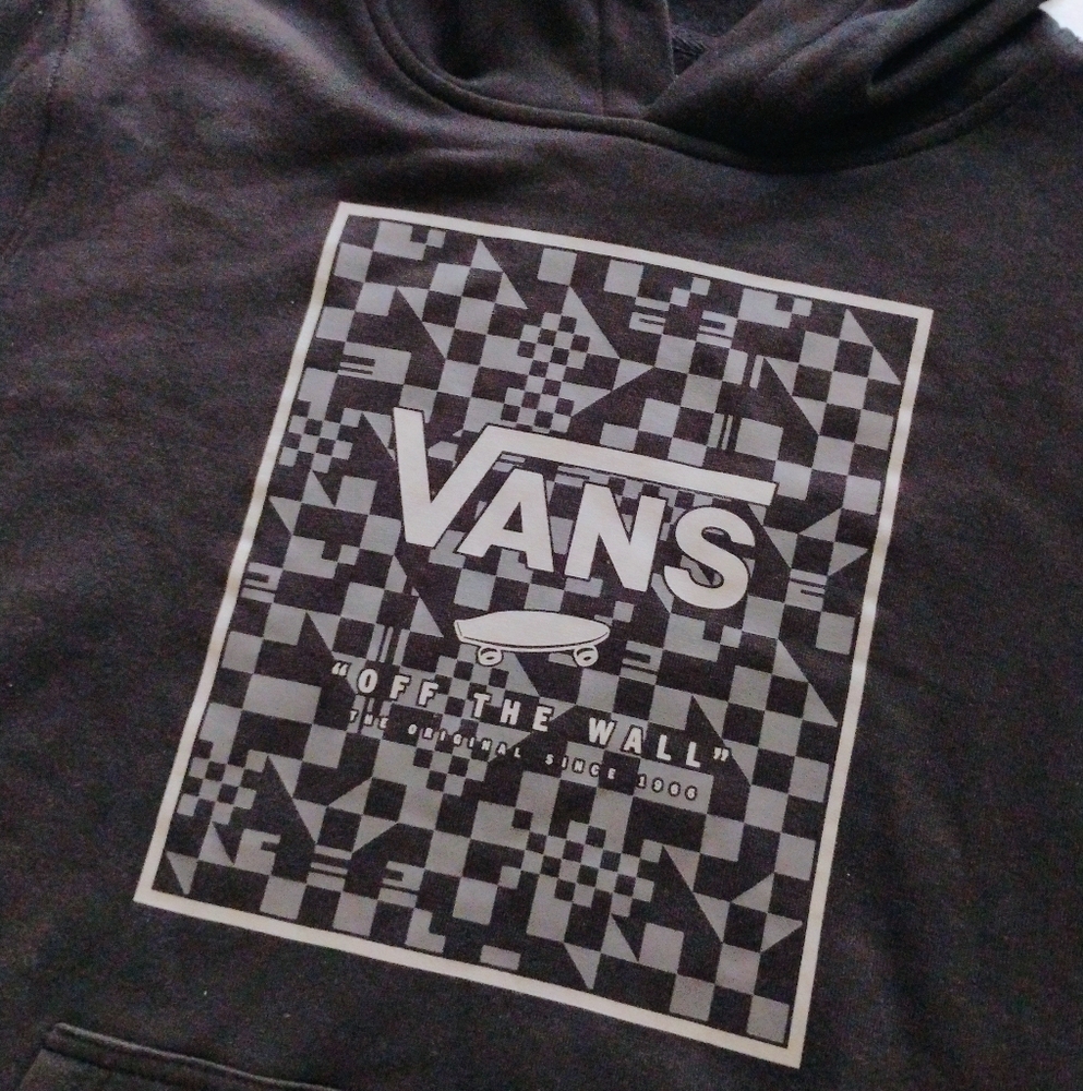 VANS NEW Boys Decco Checker Pullover Hoodie - Picture 3 of 8